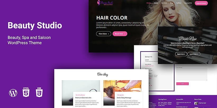 beautystudio free wordpress business themes