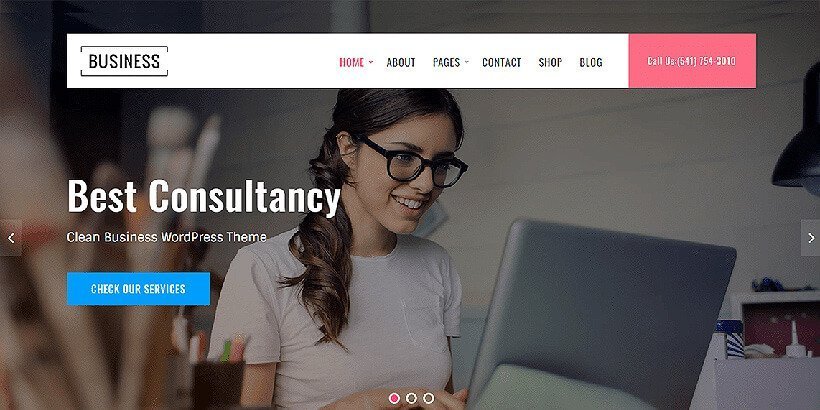 business key free wordpress business themes