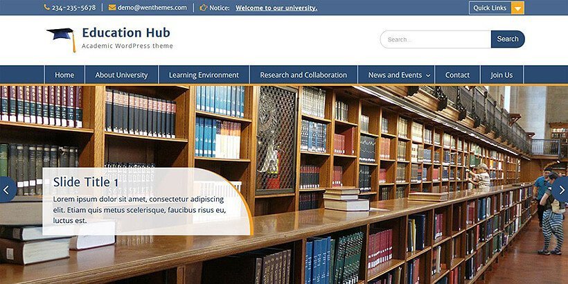 educationhub free education wordpress themes