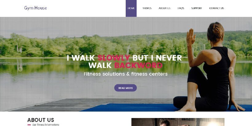 gymhouse free fitness wordpress themes 