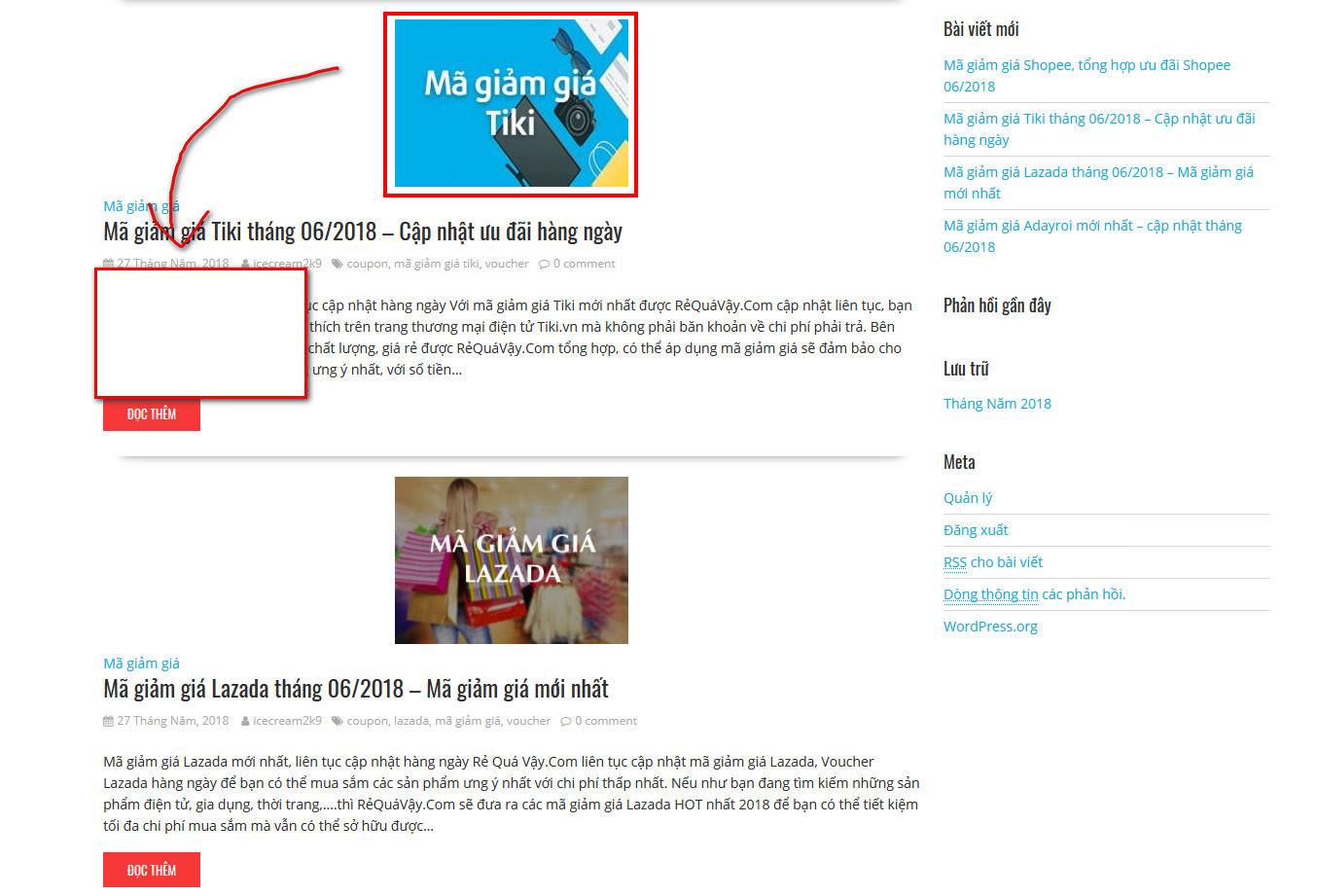 blog archive layout