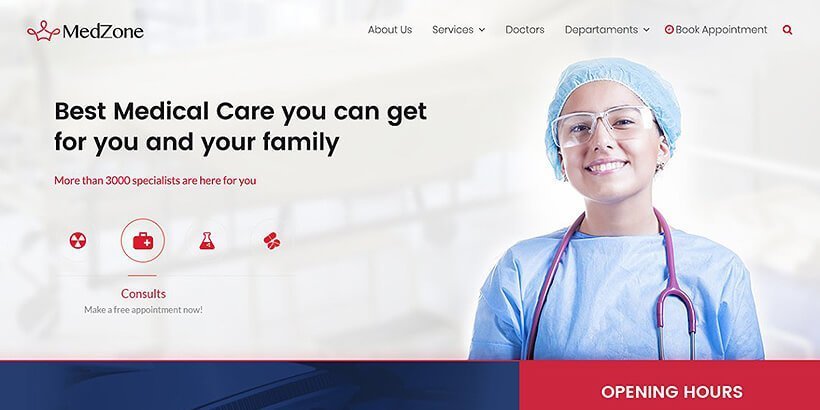 MedZone Free Medical WordPress Themes