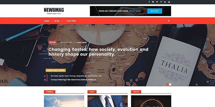 newsmag free magazine wordpress themes