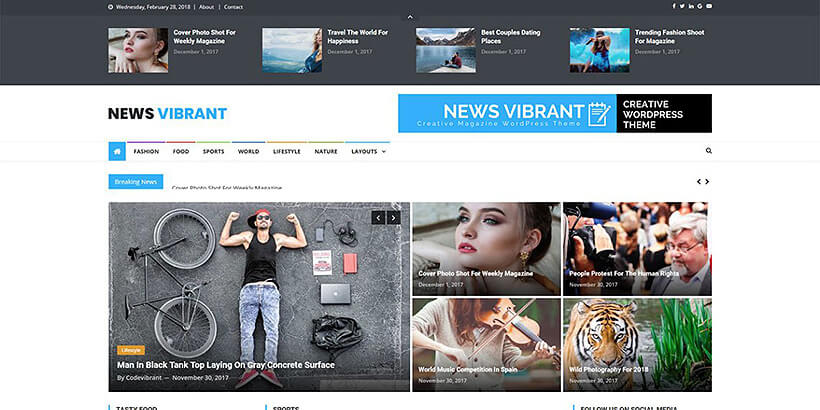 newsvibrant free magazine wordpress themes