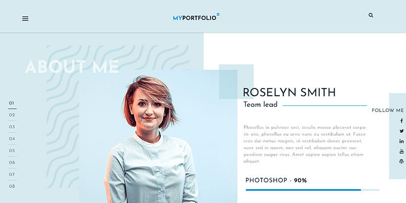 rt free portfolio wordpress themes