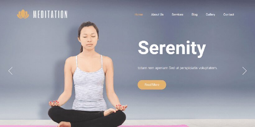 serenity free gym fitness wordpress themes