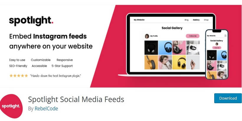 Spotlight-Social-Media-Feeds-Best-Free-WordPress-Instagram-Plugins