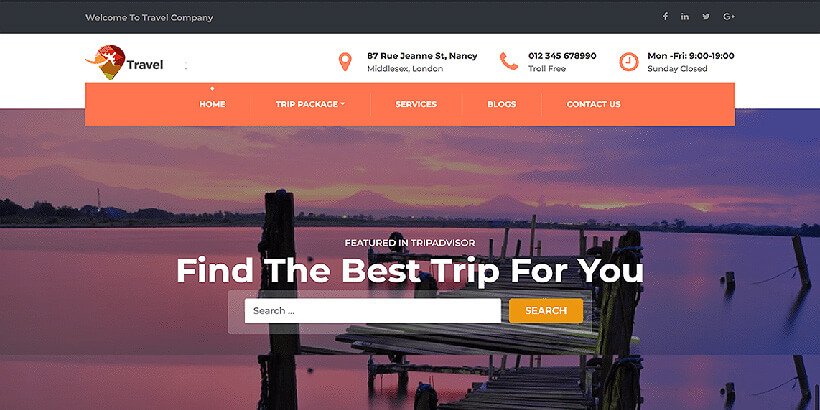 travelcompany free wordpress travel themes