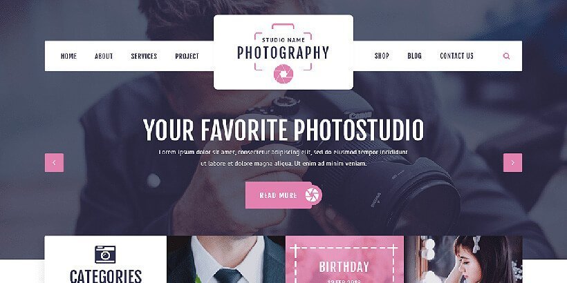 vw free photography wordpress themes