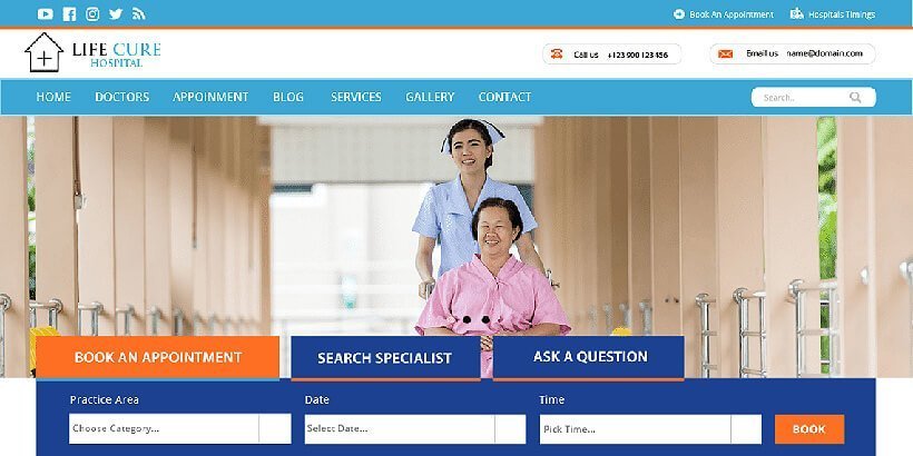 VW Hospital Lite Free Medical WordPress Themes