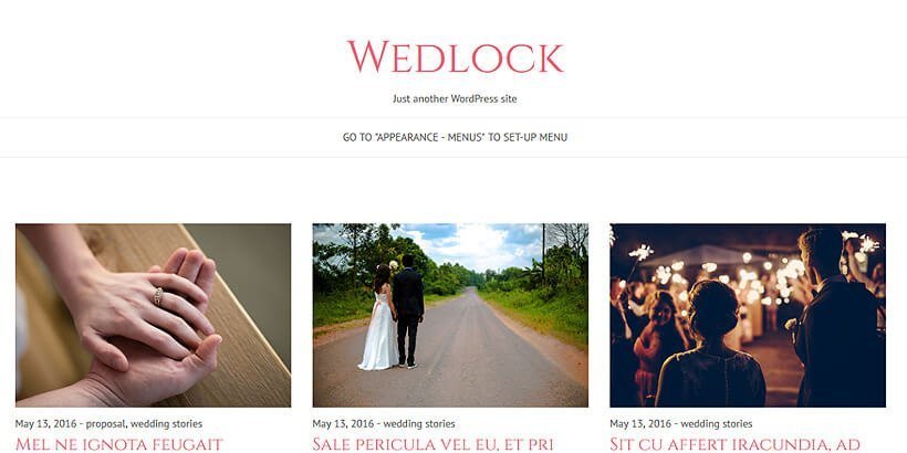 wedlock free event wordpress themes