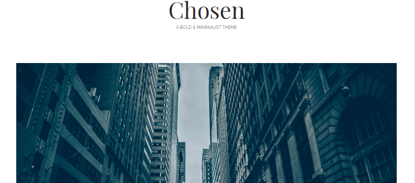 chosen-best-free-minimal-design-wordpress-theme