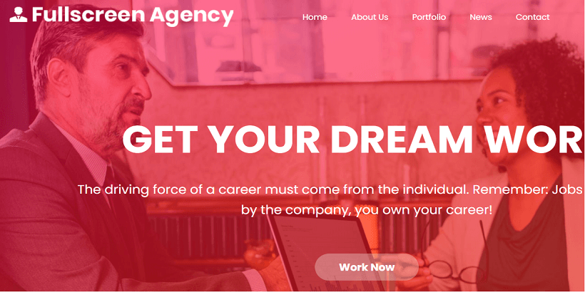 FullScreen Agency-Best-Free-FullScreen-WordPress-Themes