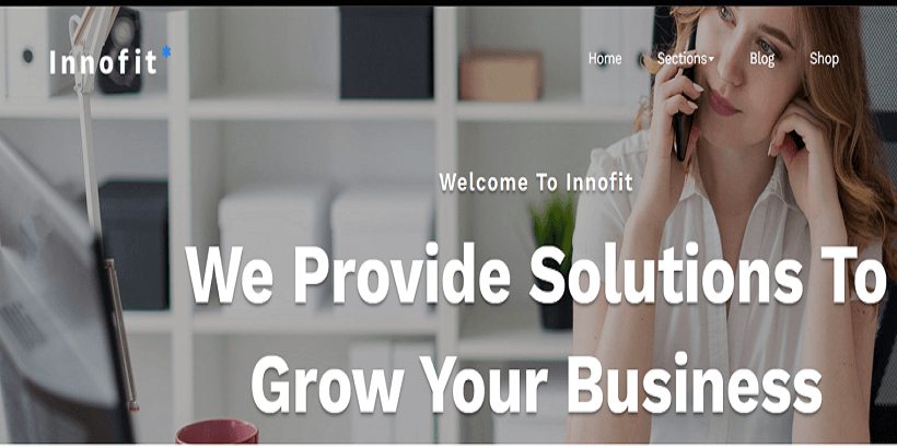 Innofit-Best Free One Page Parallax WordPress Themes