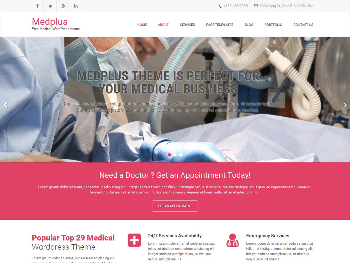 MedPlus WordPress Themes