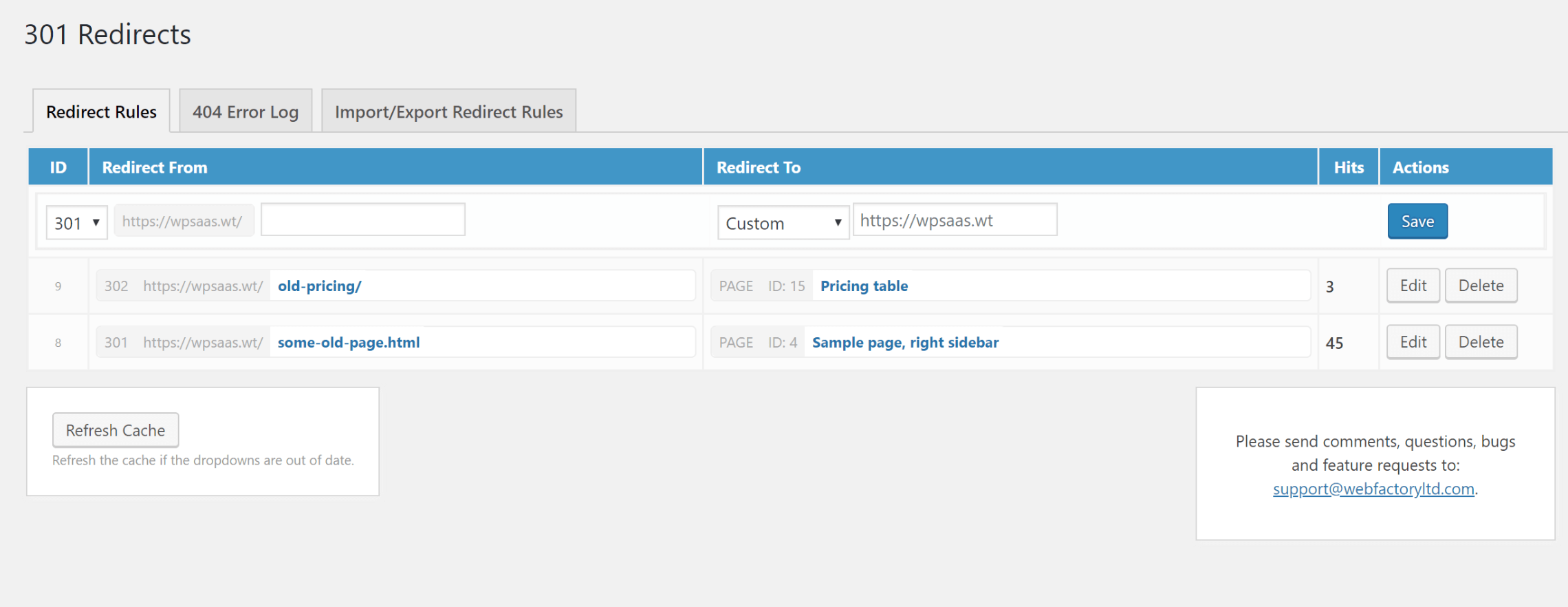 redirect plugin